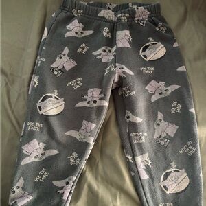 Yoda Grey Fleece Pajama Pants